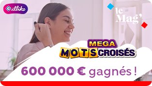 600 000€ remportés au Méga mots croisés le 8 août 2022