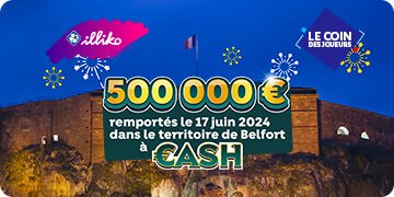 Cash : un joueur remporte 500 000 € avec un ticket gagnant 