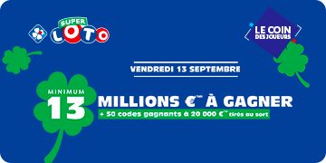 Super LOTO® : 13 M€ en jeu le vendredi 13  