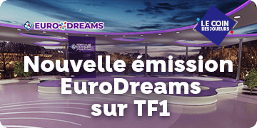 Nouvelle émission de tirage Eurodreams le 26 août sur TF1