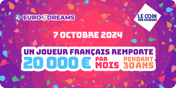 Une Française gagne au tirage EuroDreams du 29 août