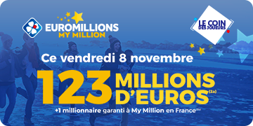 Jackpot EuroMillions : 123 M€ en jeu le 8 novembre