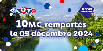 Jackpot LOTO® : 10M€ à gagner lundi 9 décembre !