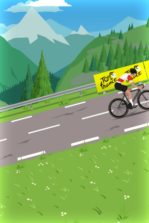 image background pour la carte de jeu Tour de France