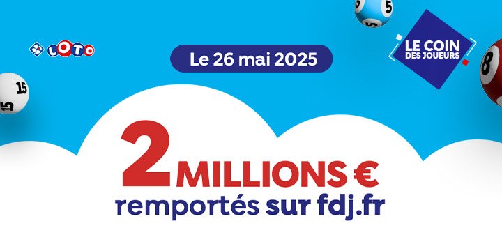 Jackpot LOTO® : deux lozériens gagnent 2M€ le 26 mai