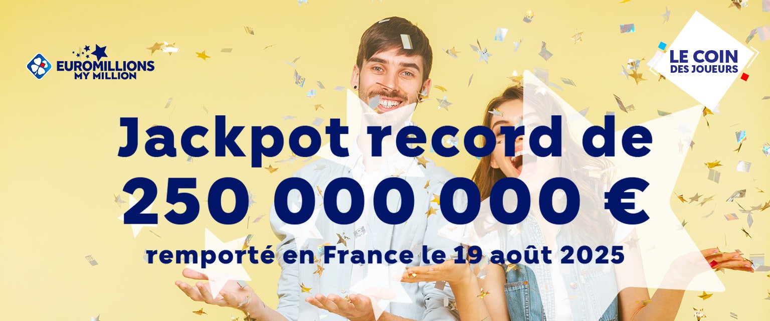 Un Français gagne le jackpot EuroMillions de 250 M€