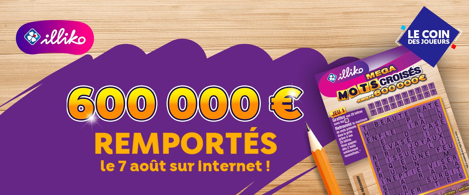 Un gain de 600 000€ à Méga Mots Croisés ! 