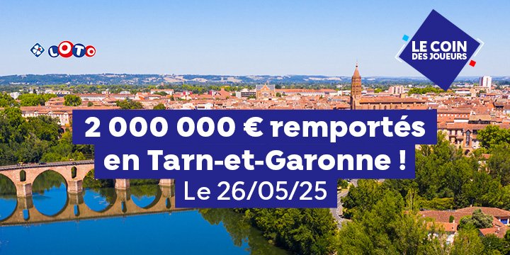 Deux gagnants LOTO® remportent 500 000 € chacun au 2nd tirage