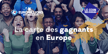 EuroMillions : la carte des gagnants en Europe