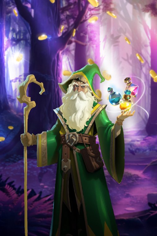 image background pour la carte de jeu L'héritage de Merlin