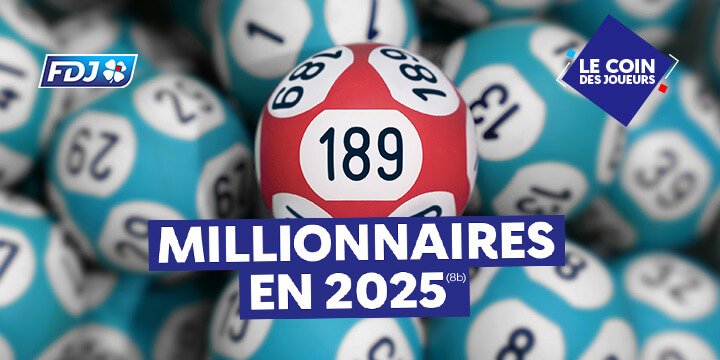 FDJ 2025 : 189 millionnaires en un an !