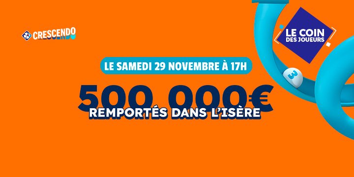 Une Iséroise gagne 500 000 € à Crescendo le 29 novembre