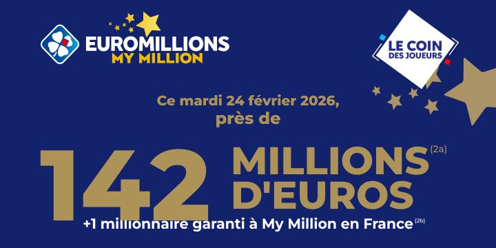  Jackpot Euromillions de 142 millions d'euros