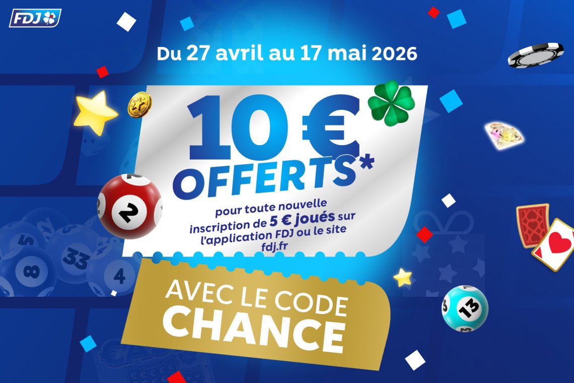 Code promo FDJ Chance mai 2026