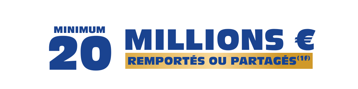Vendredi 26 Juin : Grand Loto de l'été. 20 Millions d'euros remportés ou partagés + 100 codes gagnants à 20 000€ tirés au sort