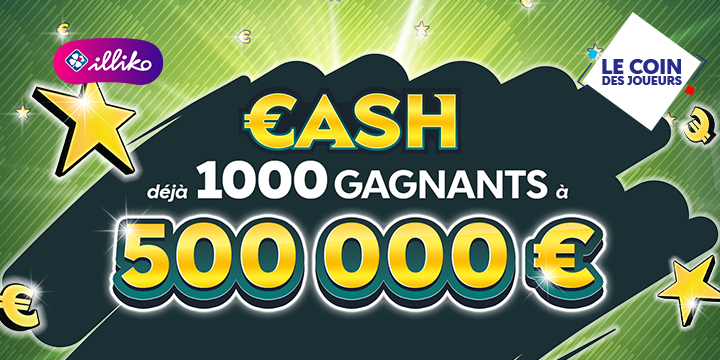 Illiko® Cash : 1000e gagnant depuis sa création