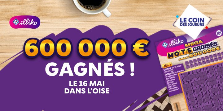 Un couple gagne le jackpot à Méga Mots Croisés